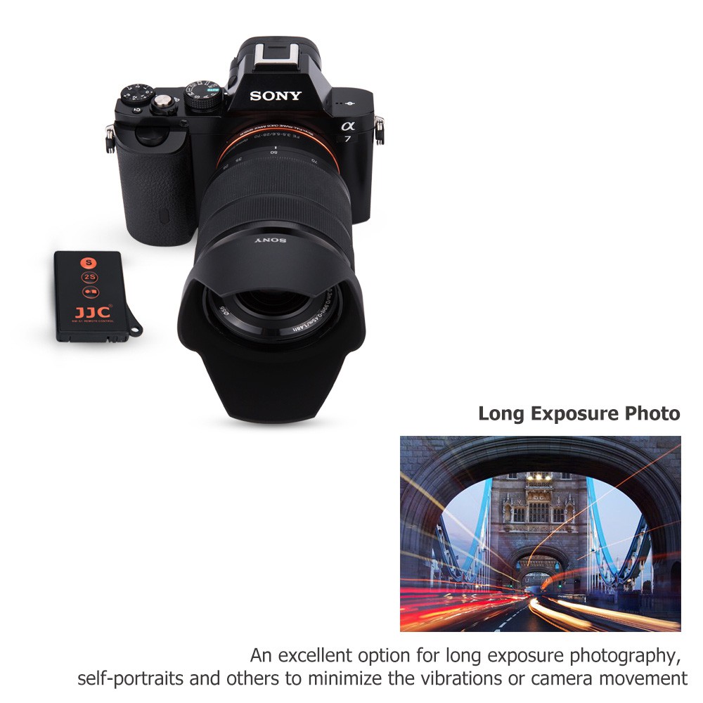 JJC RMT-DSLR2 Wireless Remote Control with Extra Video Button for Sony A1 A7II III A7R III IV A7S III A6600 A6400 A6000 & More. 