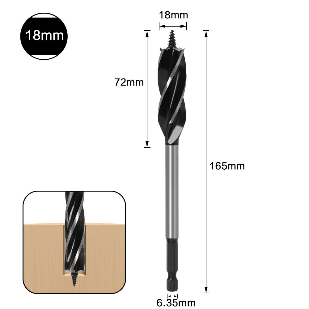 Multifunctional Wood Cutter Hole Opener Wood Milling Cutter Twist Drill Bit Woodworking Auger Drill Bit Wood Fast Cut. 