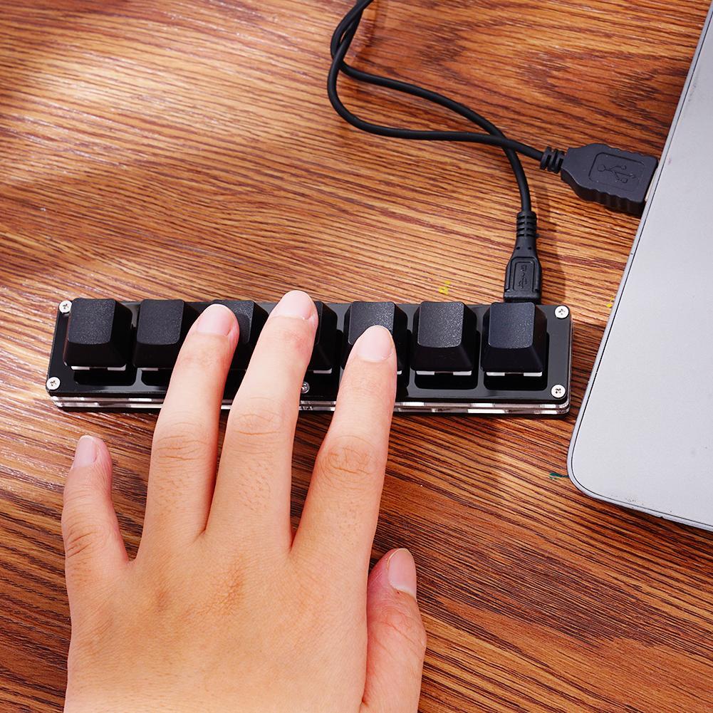 7 Keys Black Custom Mini Keypad Numpad Mechanical Keyboard OSU Programming Macro Keyboard For Photoshop Gaming. 