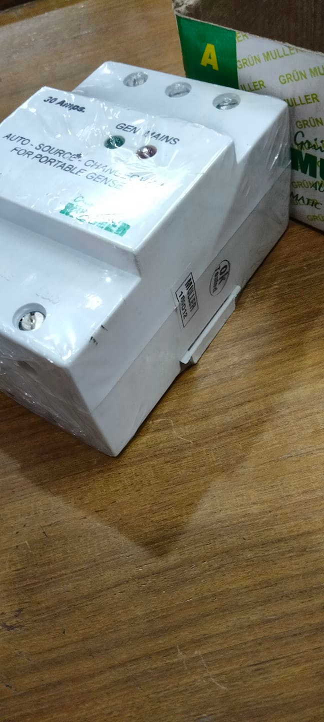 Automatic Changeover  Switch for Generator- Single phase Mulller Brand. 