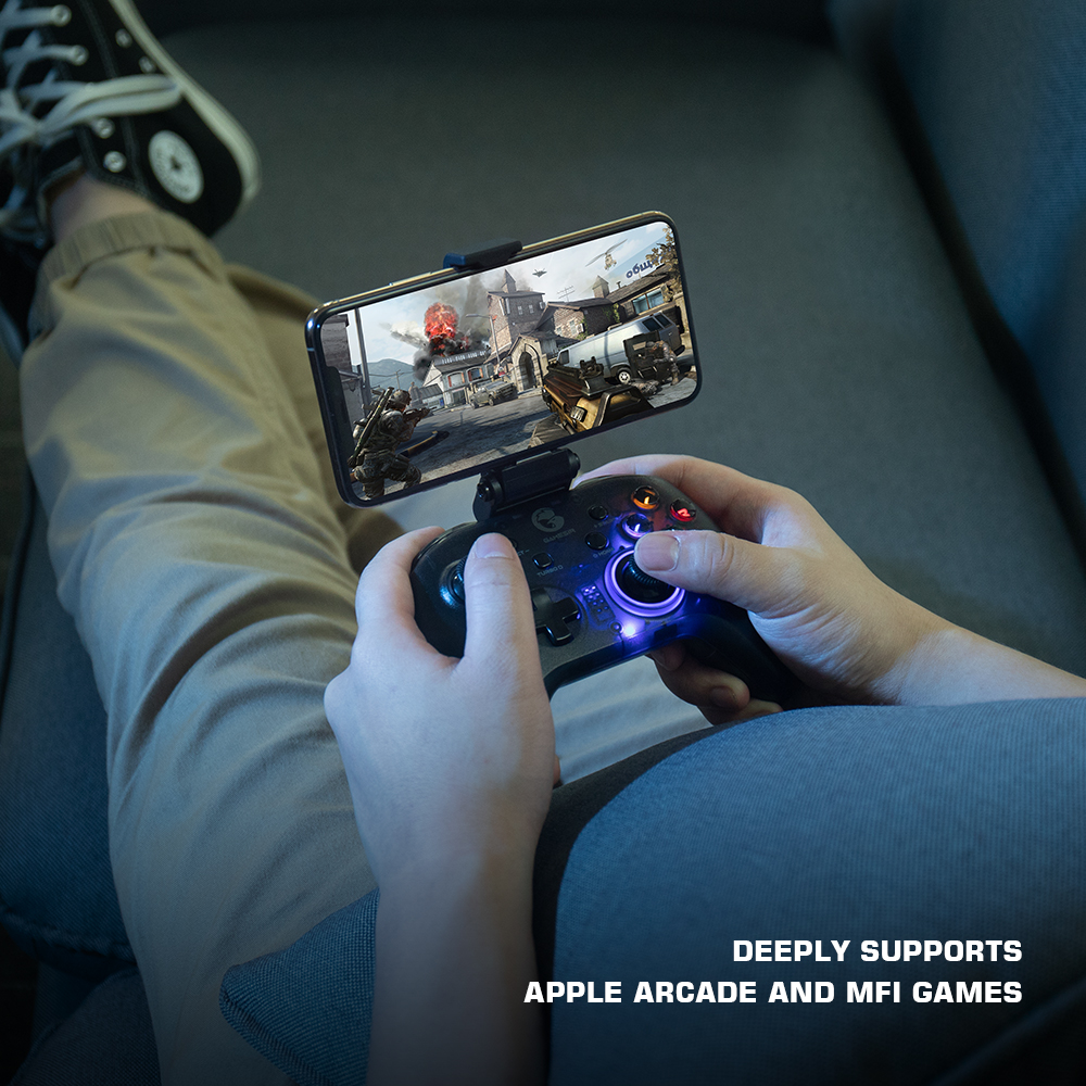 GameSir T4 Pro Bluetooth Game Controller 2.4G Wireless Gamepad applies to Nintendo Switch Apple Arcade MFi Games Android Phone. 