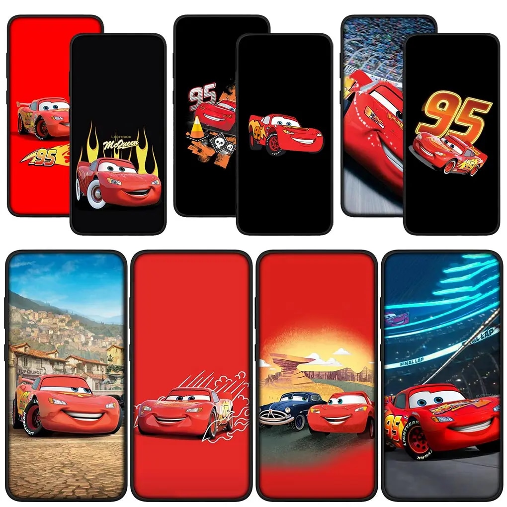 Cars Lightning McQueen 95 Car Phone Cover for VIVO Y11 Y12 Y15 Y17 Y20 Y21 Y33S Y31 Y52S Y51 Y53 Y70 Y74S Y76 Y75 T1 Soft Case