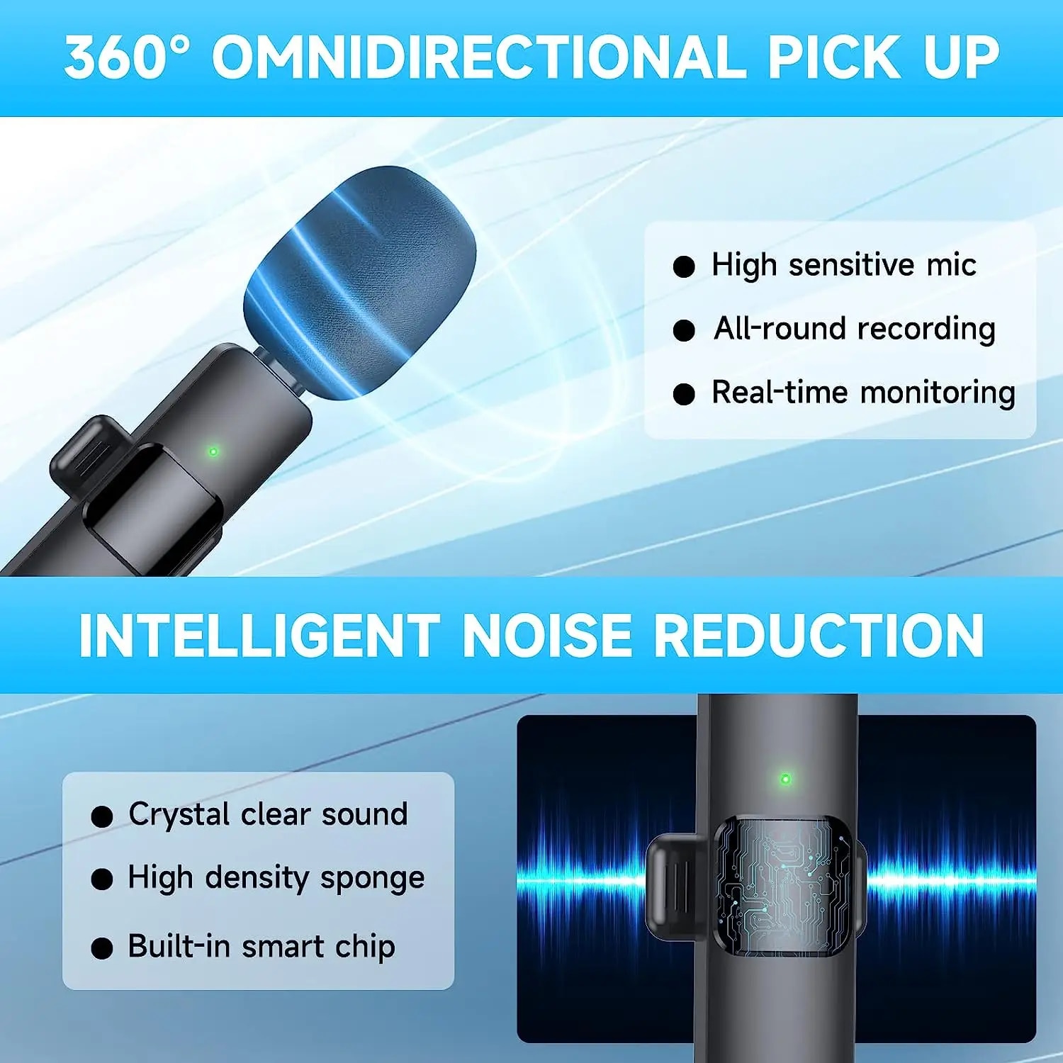 Wireless Lavalier Mini Microphone For iPhone 14 Pro Max 13 Mini 12 11 XR Lapel Mic for Video Recording Interview Live Streaming. 