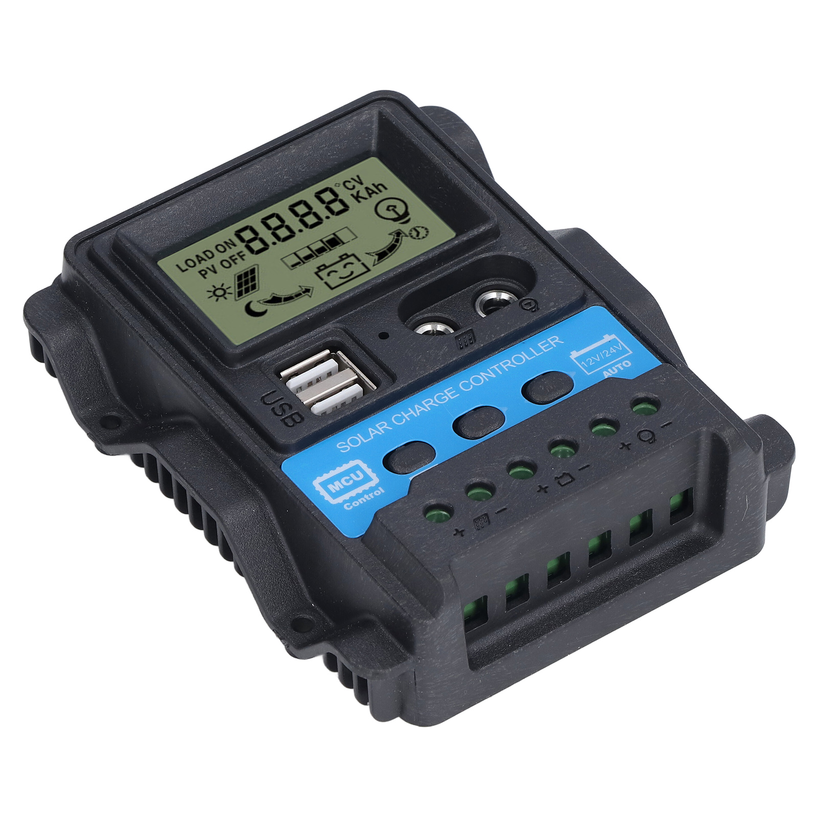New Solar Charge Controller LCD Display Dual USB 5V Output PWM Control Regulator. 