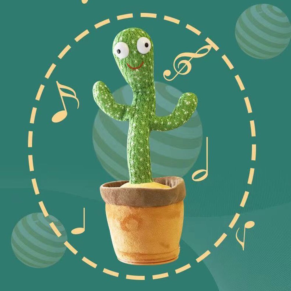 (GEARBEST)  Cactus Plush Toy Electric Singing Songs Dancing And Twisting Cactus Luminous Recording Learning To Speak Twisting Plush Toy Cactus Plush Toy Electric Singing Songs Dancing And Twisting Cactus Luminous Recording Learning To Speak Twisting Plush. 