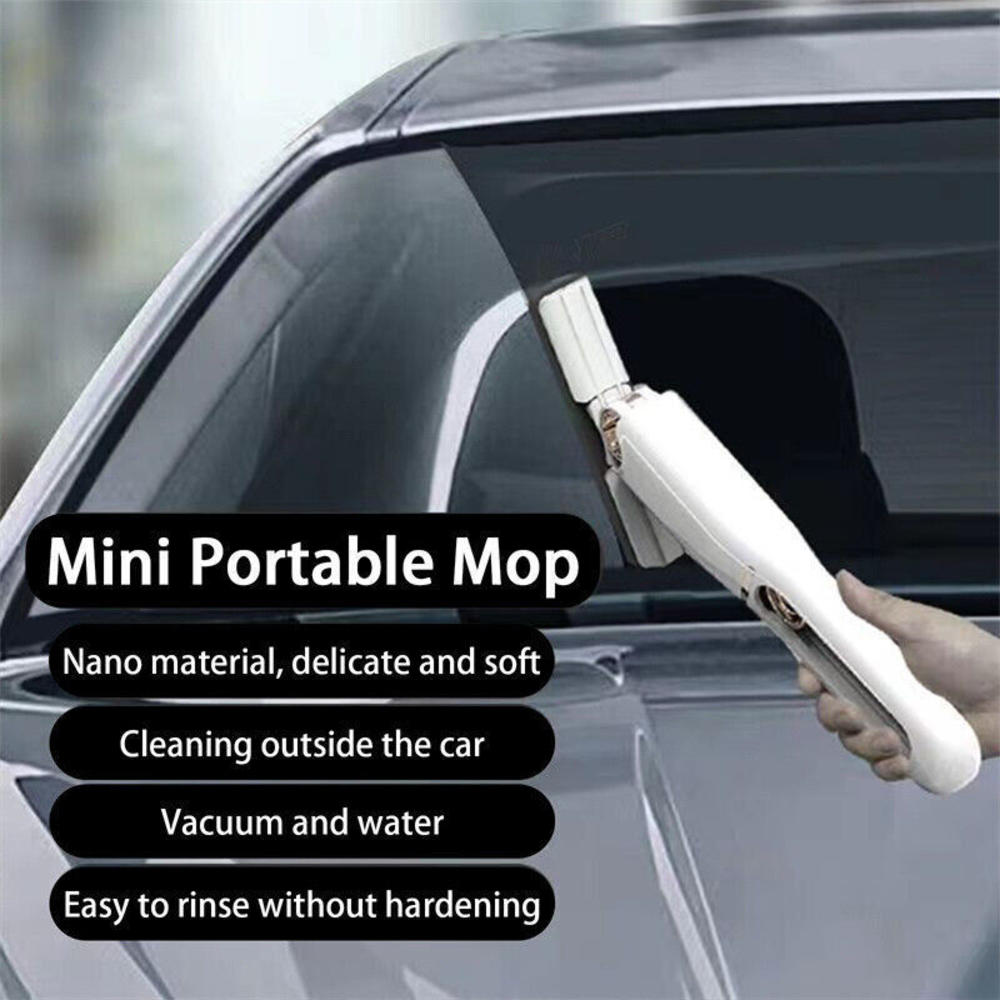 Washable Mini Sponge Squeeze Mop Efficient Squeeze Mini Mini Mop Lightweight Durable Portable Sponge Mops for Office Cleaning Vehicle Maintenance Home Use Glass Surfaces Car. 