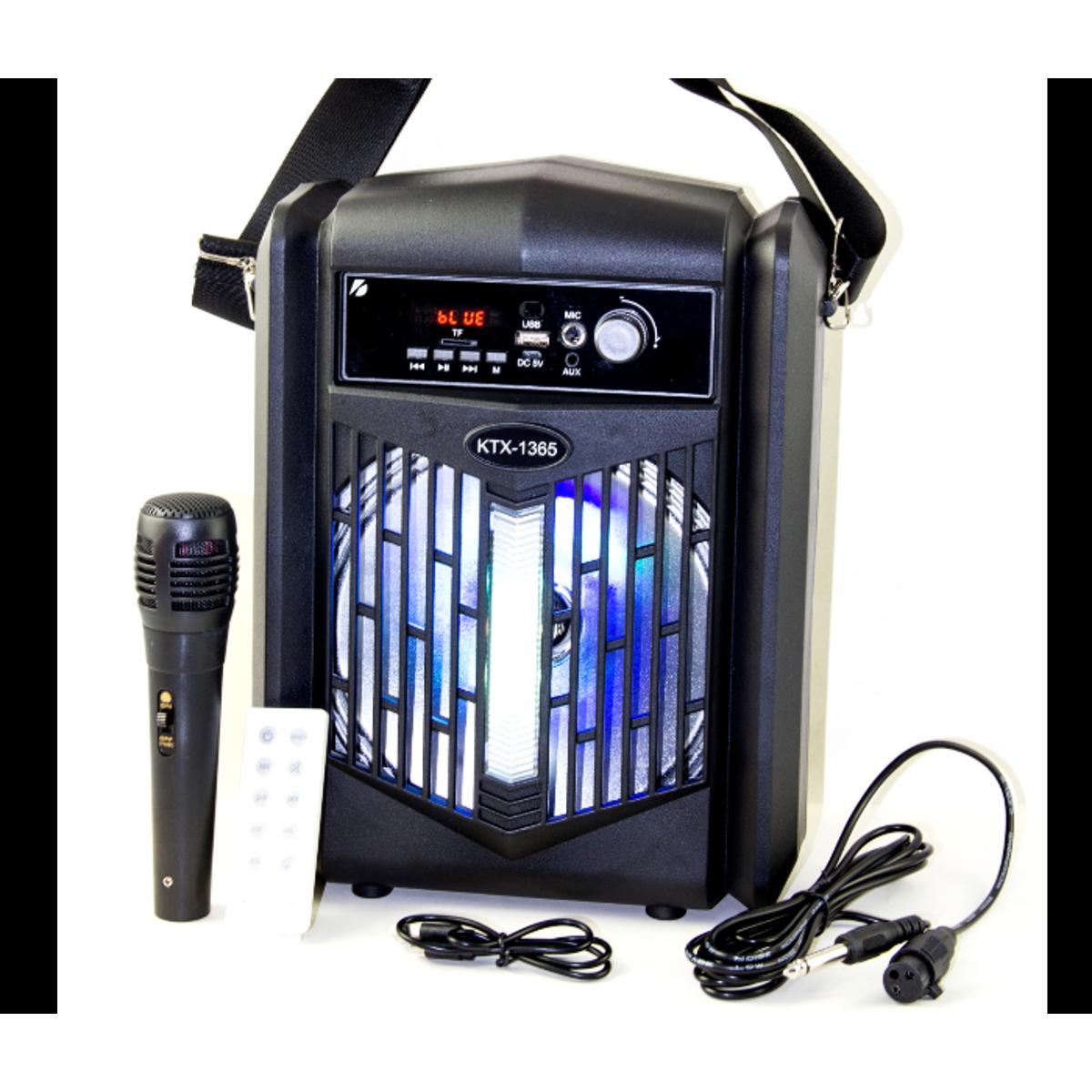 Bluetooth speaker KTX-1365 20 Watts With Mic - Black