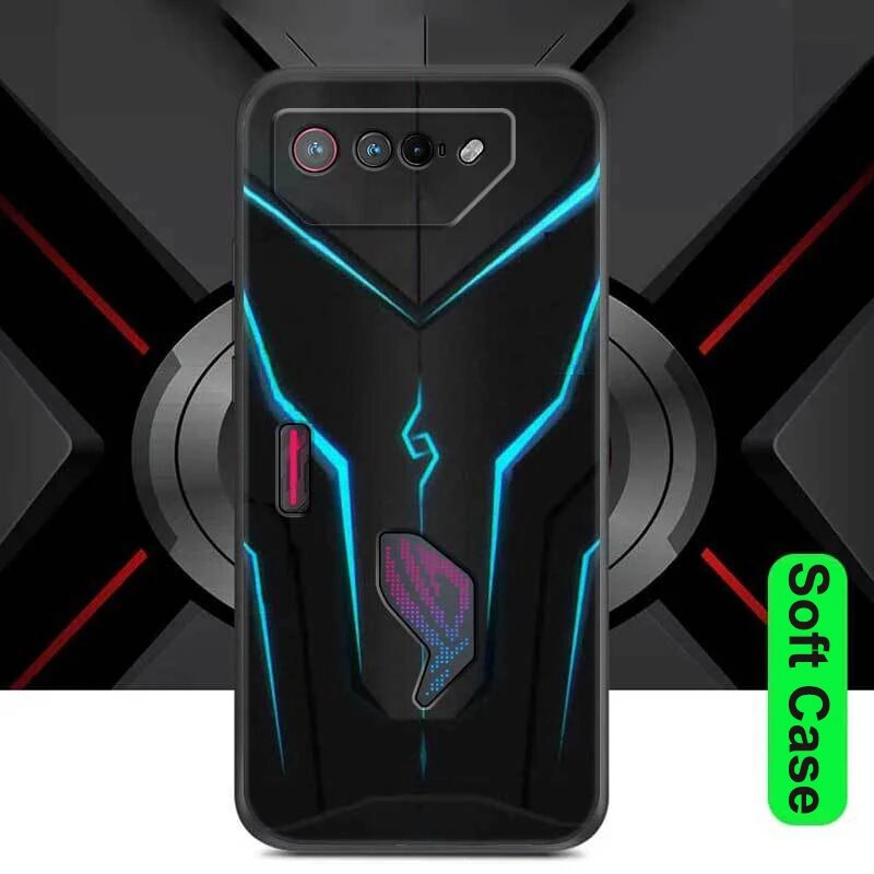 For Asus ROG Phone 7 Case ROG7 Pro Protector Silicone Soft Phone Back Cover ROG7 Cases for Asus ROG 7 Pro Fundas Shockproof Capa. 