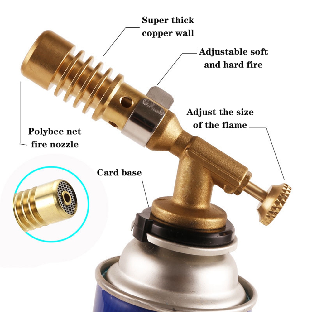Portable Gas Torch Blowtorch Copper High Temperature Welding Torch Brazing Solder. 
