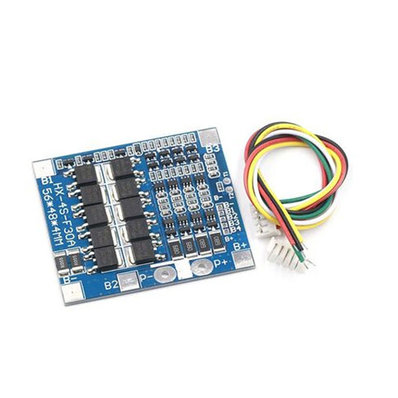 4S 30A 14.4V Balancer BMS 18650 Lipo Li-ion Lithium Battery Protection Board LiFePO4 4S BMS Balancing Charging Circuit PCM. 