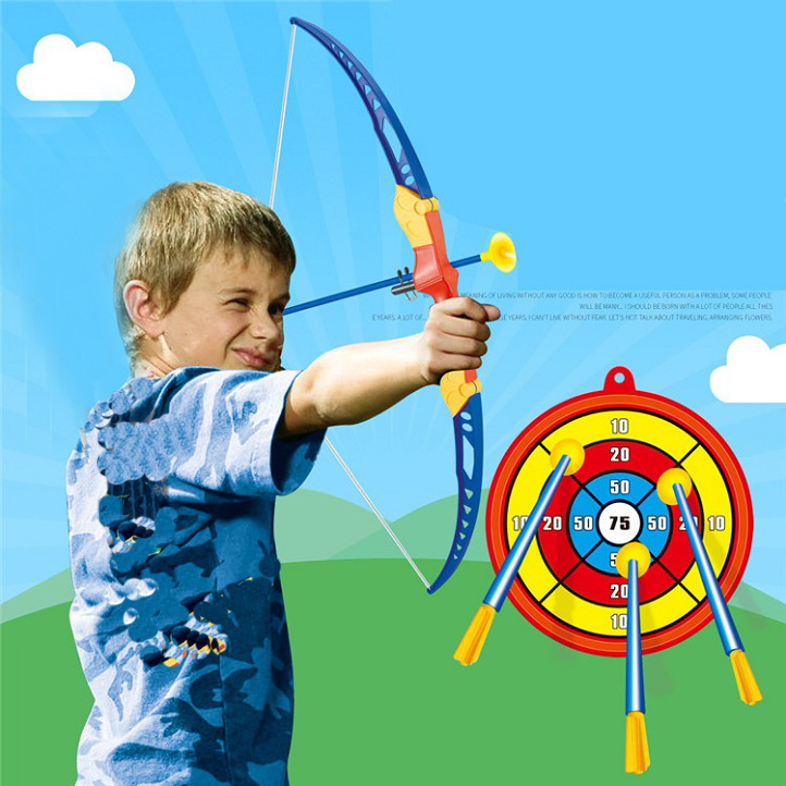 Kids Archery Bow And Arrow Toy Set + Three Suction Cup Arrows