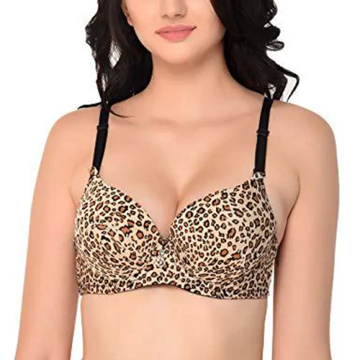 tiger print bra