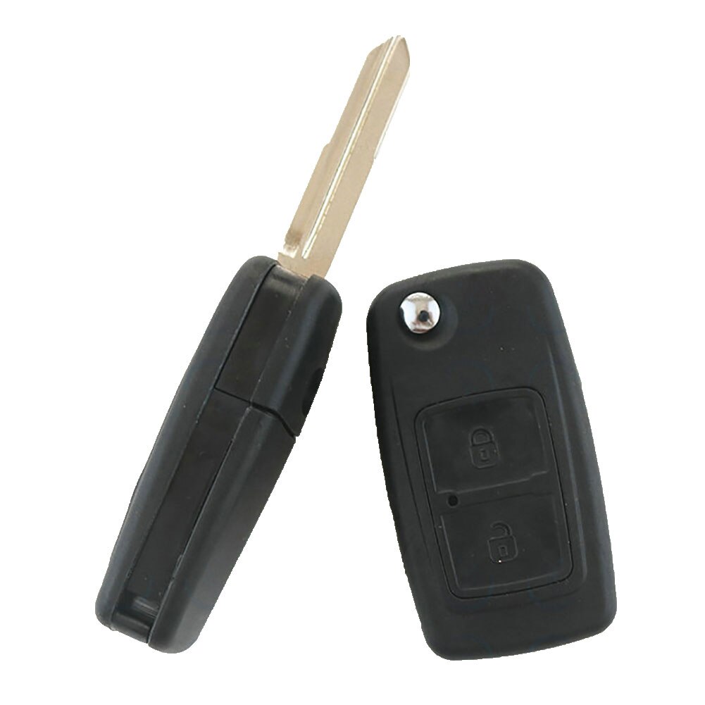 2 Buttons For Chery A5 Fulwin Tiggo E5 A1 EASTER Car Key Case Remote Key Shell Fob Blank Key Folding Flip Uncut Blade-black. 