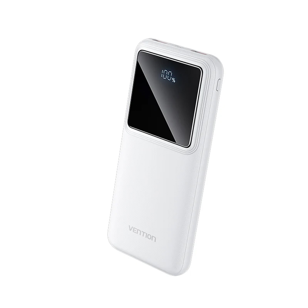 VENTION  10000mAh LED Display Power Bank FHKB0/FHKW0 - 22.5W/20W PD output - Simultaneous Charging - Smart Digital Display - Long Backup Power Bank. 