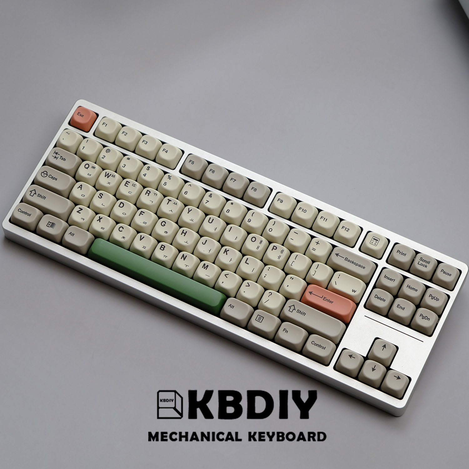 KBDiy KOA Profile Keycap GMK Style Retro 9009 Theme PBT Keycaps For Mechanical Keyboard Gaming KIT Korean 139 Keys ISO Key Cap. 