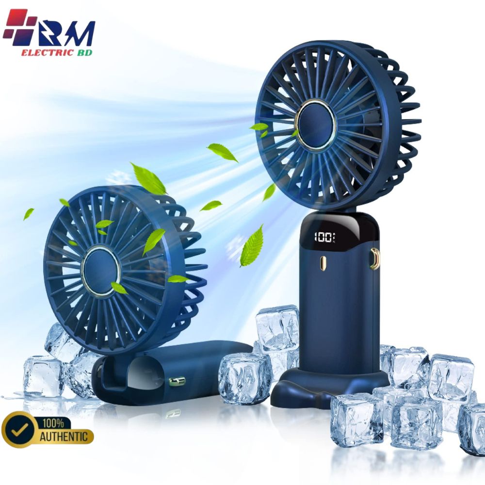 Mini charger fan mebiusyhc Mini Handheld Fan Portable Personal Fan Hanging Neck Fan 90° Adjustable USB Rechargeable 4000mAh Small Desk Fan 5 Speed for Home, Office, Travel, Outdoor, School