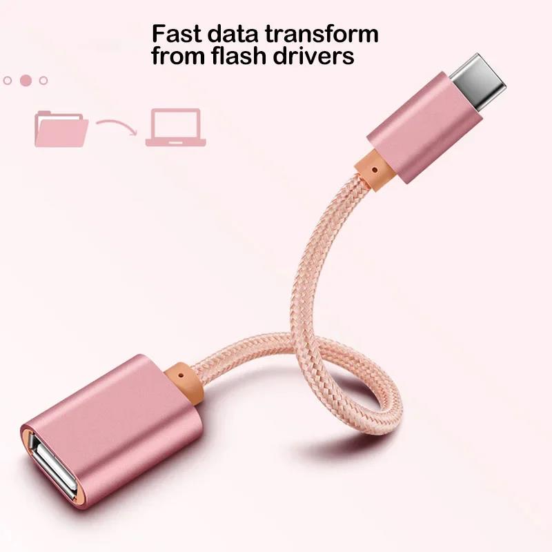 USB Type-C OTG Adapter Cable for Samsung Galaxy S24 S23 S22 Ultra FE USBC Cable OTG Converter for Google Pixel 8a 7a 6 7 8 Pro. 