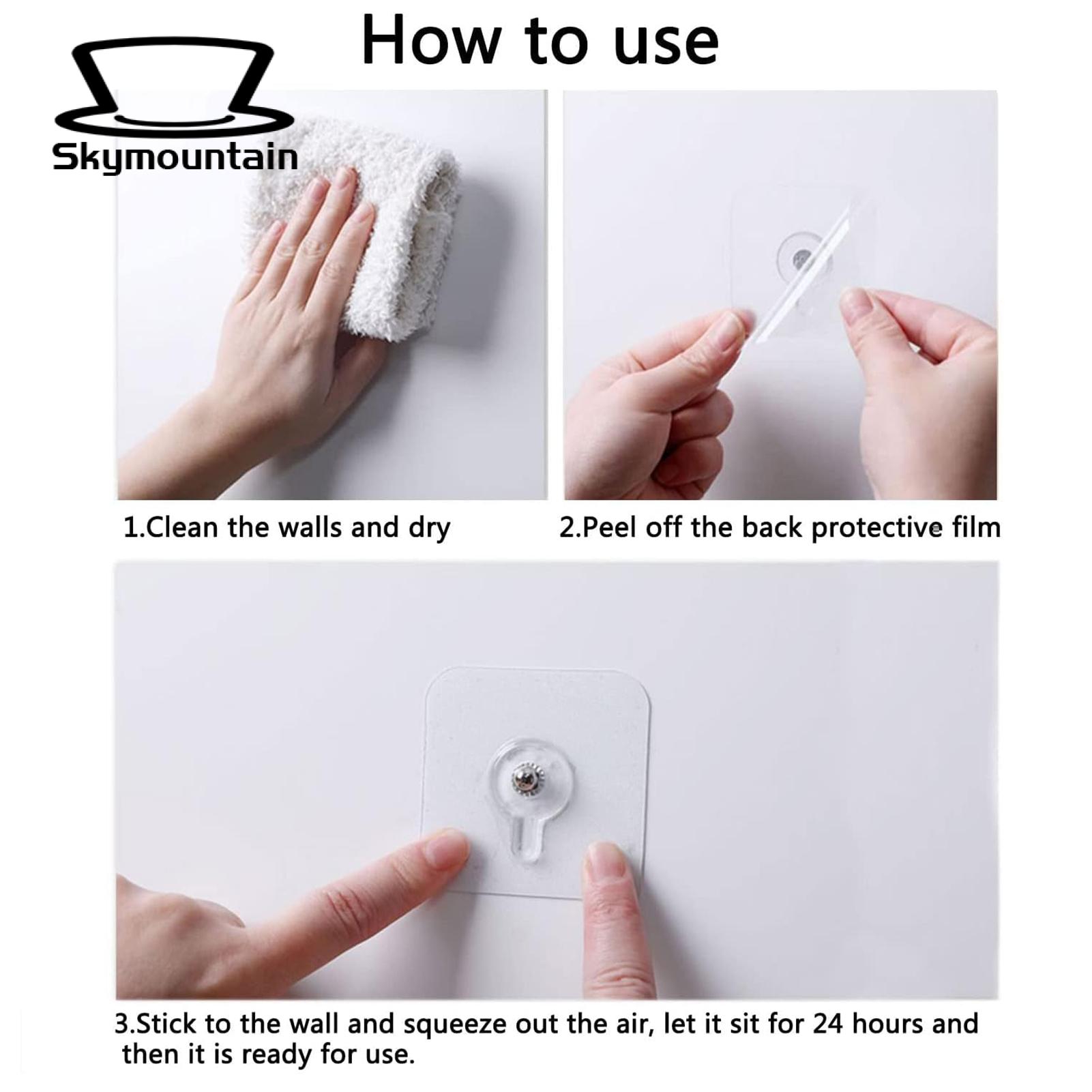 Mirror Hanging Hooks 20pcs/set Screw Wall Hook No Drill Adhesive Modern Heavy Duty Photo Frame Rack Clock Mirror Towel Clothes Hanger Self-adhesive Wall Hooks. 