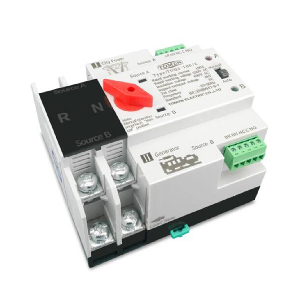 Din Rail 2P ATS Dual Automatic Transfer Switch al Selector