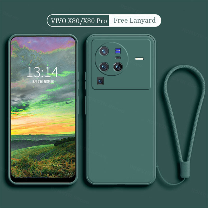 MAOGE Cover Vivo X80 Pro Antiurto Militare | Custodia Paraurti Con Supporto Nascosto | Rosso