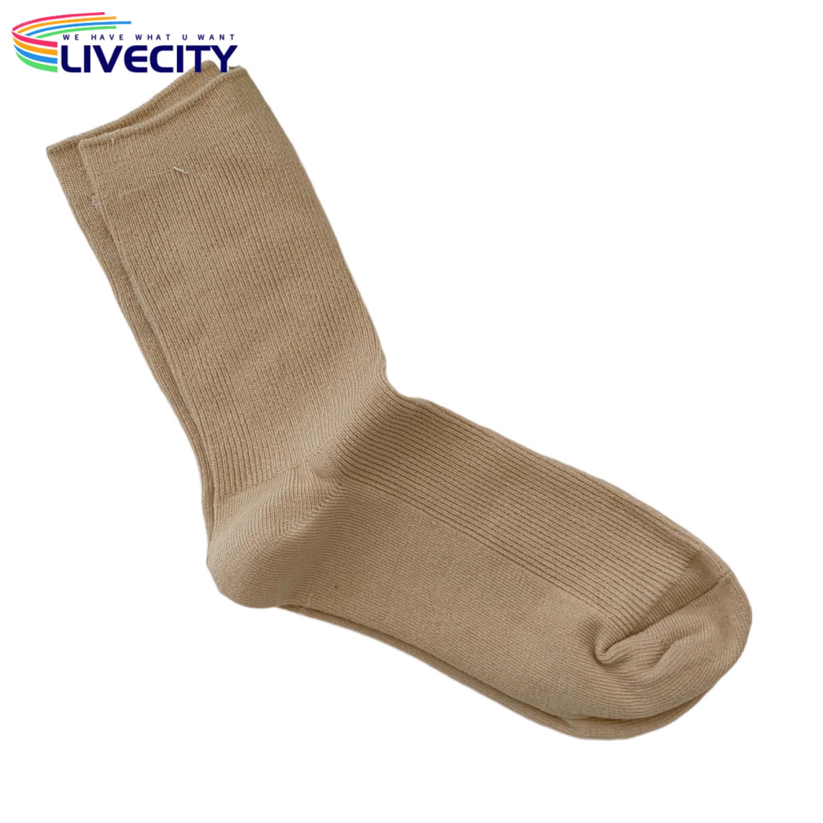 Winter Socks Stretchy Women Autumn Winter Solid Color Sports Socks