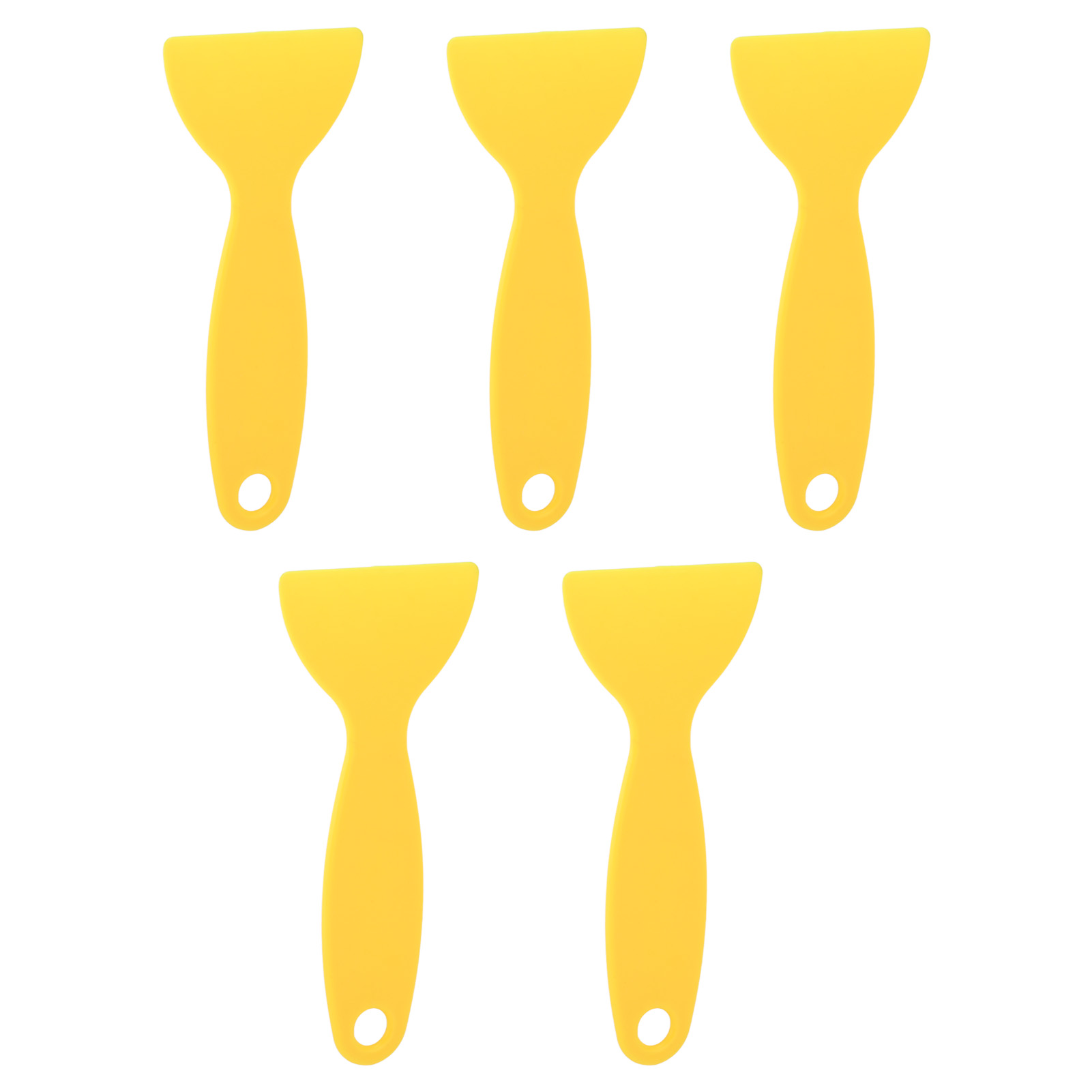 5pcs  Printer Spatula Flexible Plastic  Printing Resin Removal Scraper for WANHAO D8 for ANYCUBIC for Nova Yellow