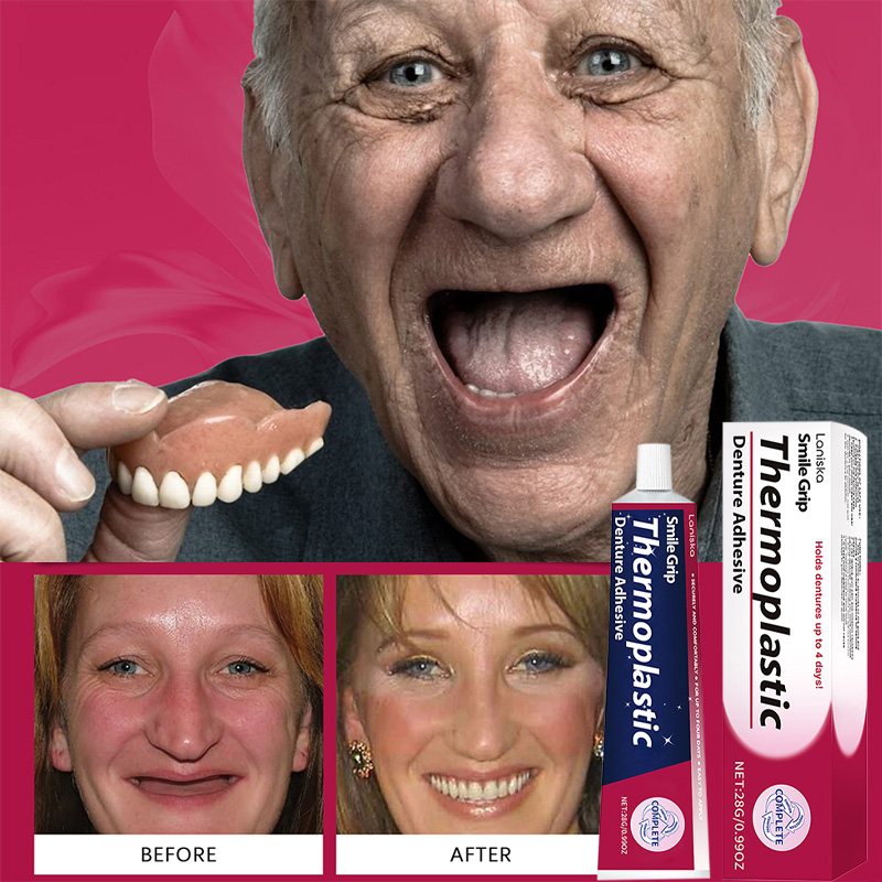 Comfort Denture Adhesives Glue Teeth Care Thermoplastic Denture Silicone Reline Kit Adhesive Cushion Friction Fixed Dentures. 