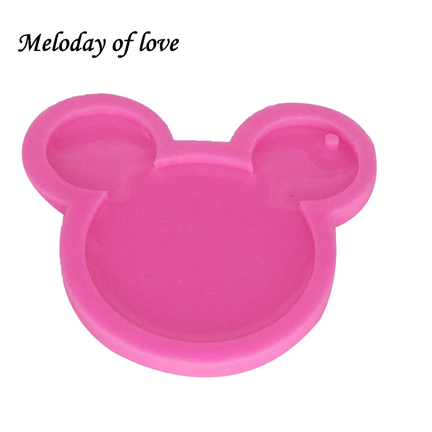 【happy one】Shiny Mickey Head Clay DIY Resin Clay silicone mold for key chain glossy finish DY0055. 