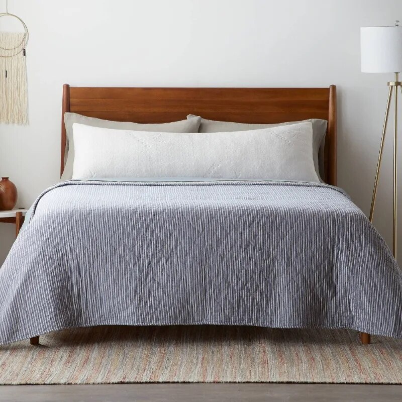 Shredded Memory Foam Body Pillow, Extra Large, Ultra Plush, White, Rest Haven. 