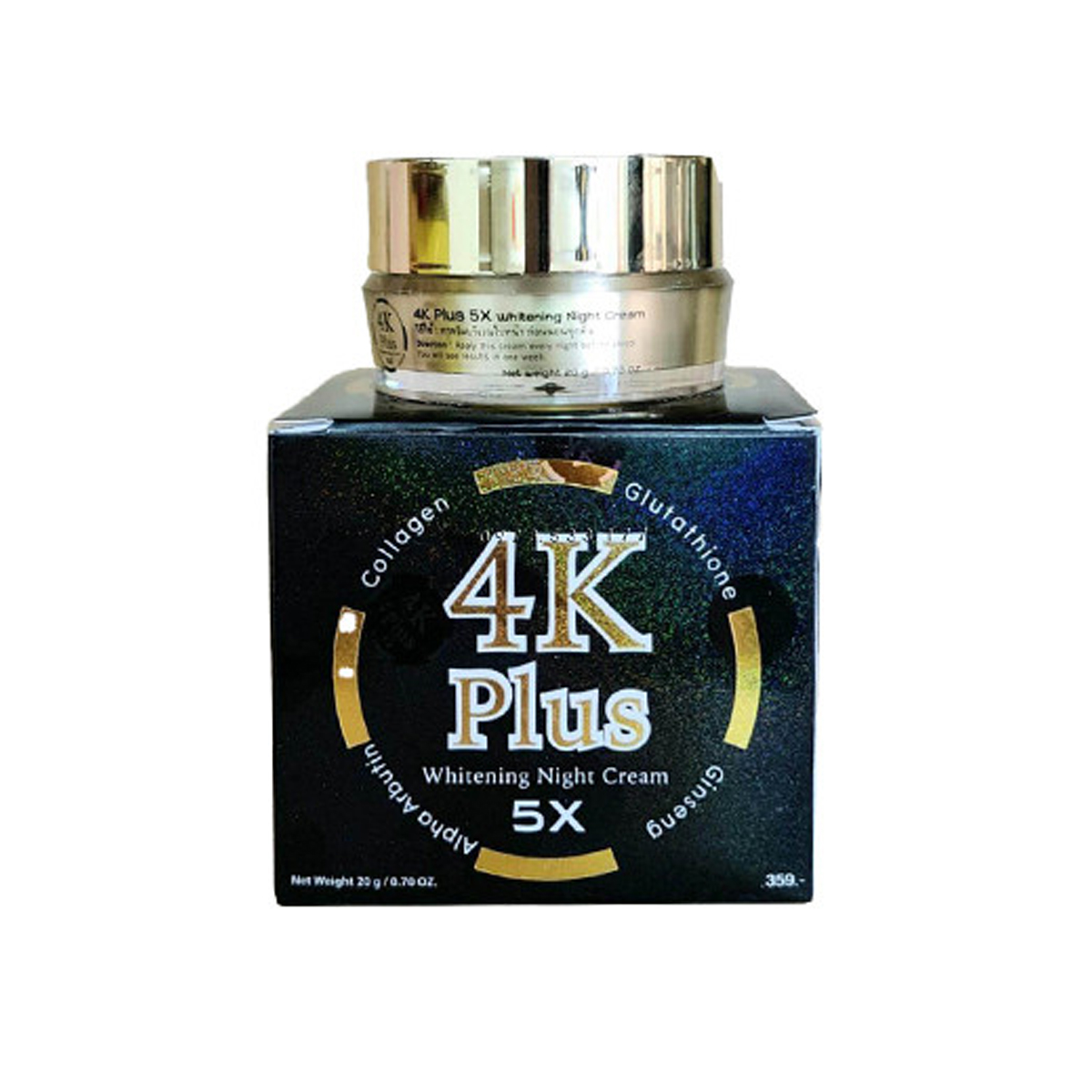 4K Plus Whitening Night Cream – Black 20gm – Beauty Mind ll Beauty &  Cosmetics Store in Bangladesh