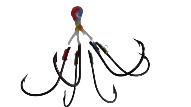 Jhupi Kata Hook Set For Catla Fishing (06 hooks) 02 Set Hooks. 
