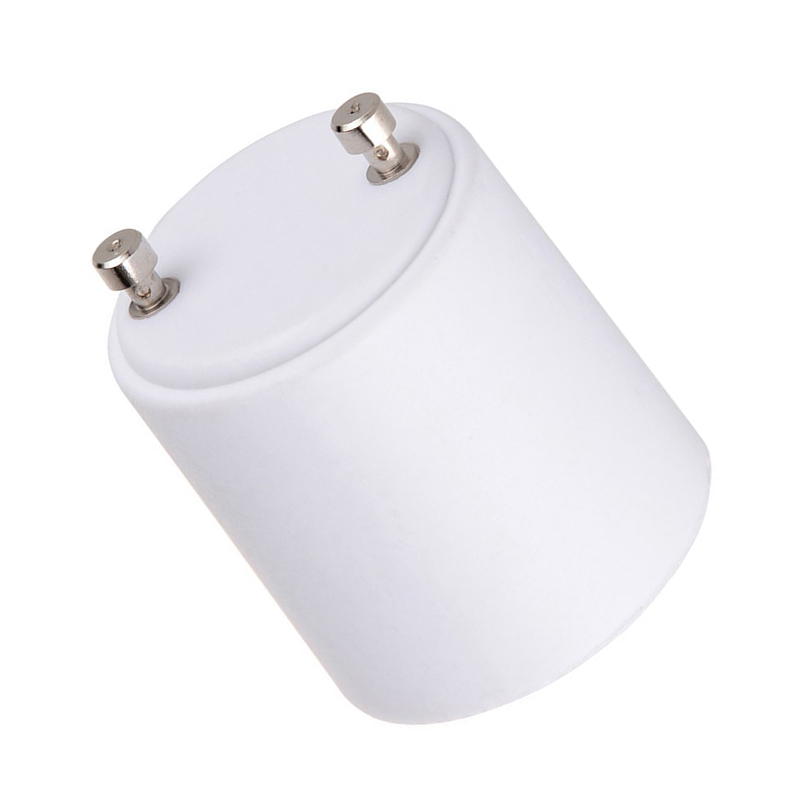 GU24 to E27 White LED Light Lamp Bulb Adapter Holder Socket. 