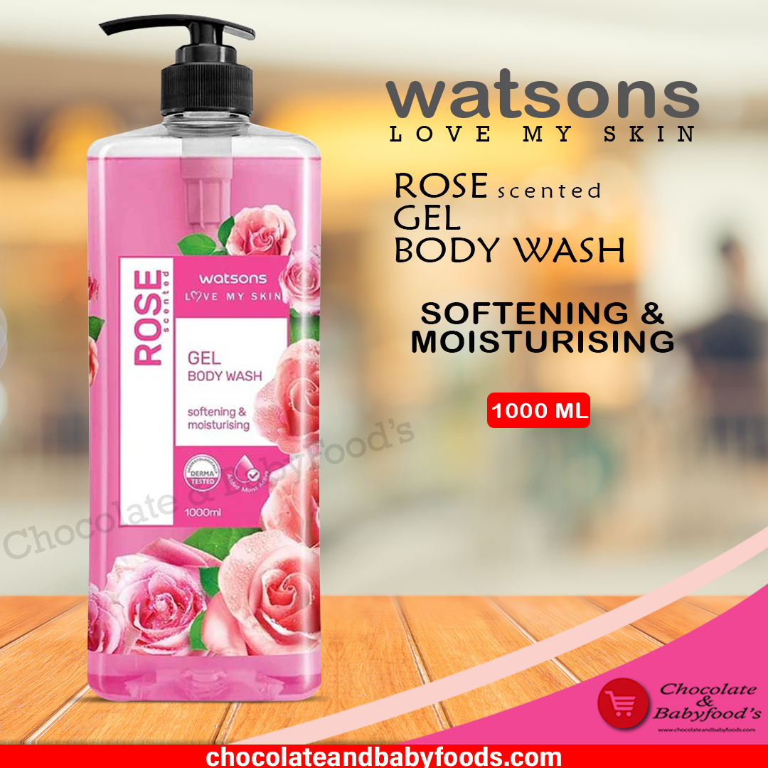 Watsons Rose Gel Body Wash 1000ml
