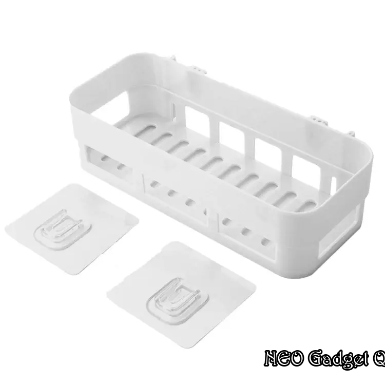 1 Pcs Kitchen And Bathroom Wall Shelf Organizer Toilet Adhesive Shampoo Gel Storage shelf Bathroom Corner Shower Rack