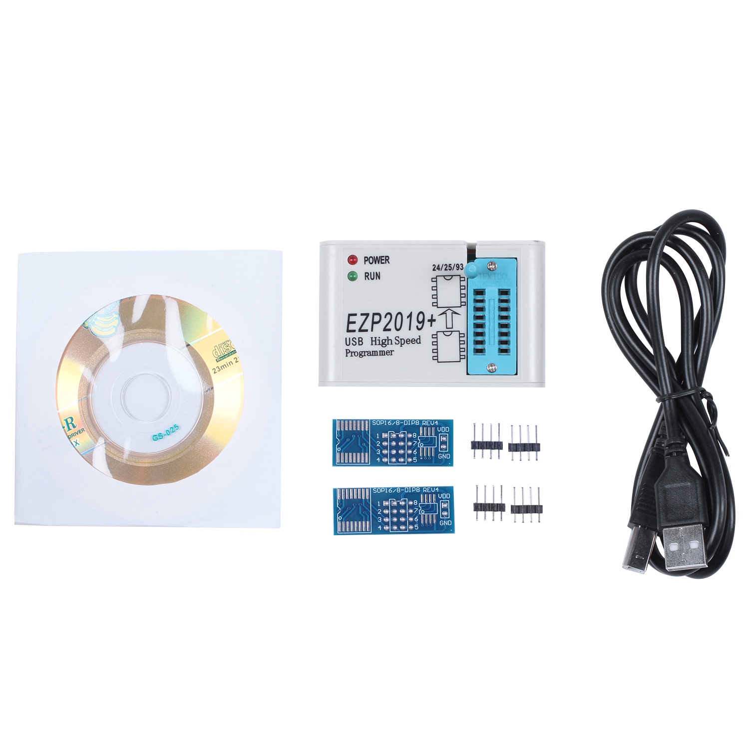 for EZP2019 Usb Spi Programmer Support 24 25 26 93 Eeprom 25 Flash Bios. 