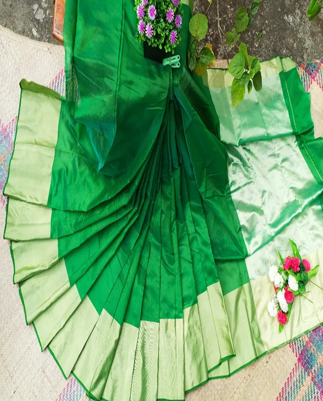 Tangail Half Silk Saree for Women - Multiple Colors. 