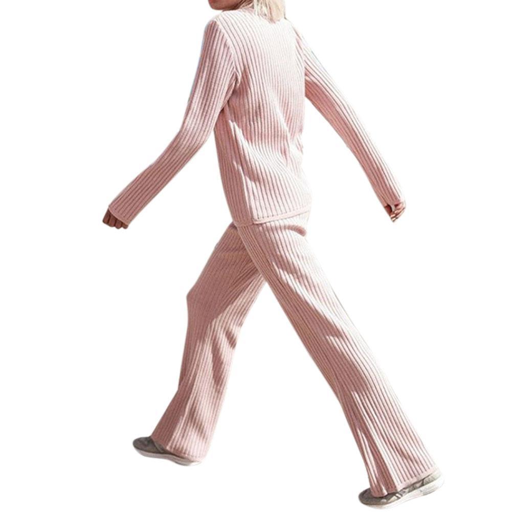sweater pants suit
