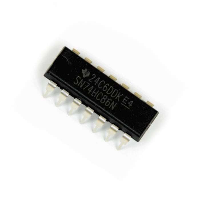 2Pcs- 7486 SN74HC86N 74HC86 74LS86 Gate IC Dual In Package DIP 14 Pin Leads IC Breadboard Friendly IC . 