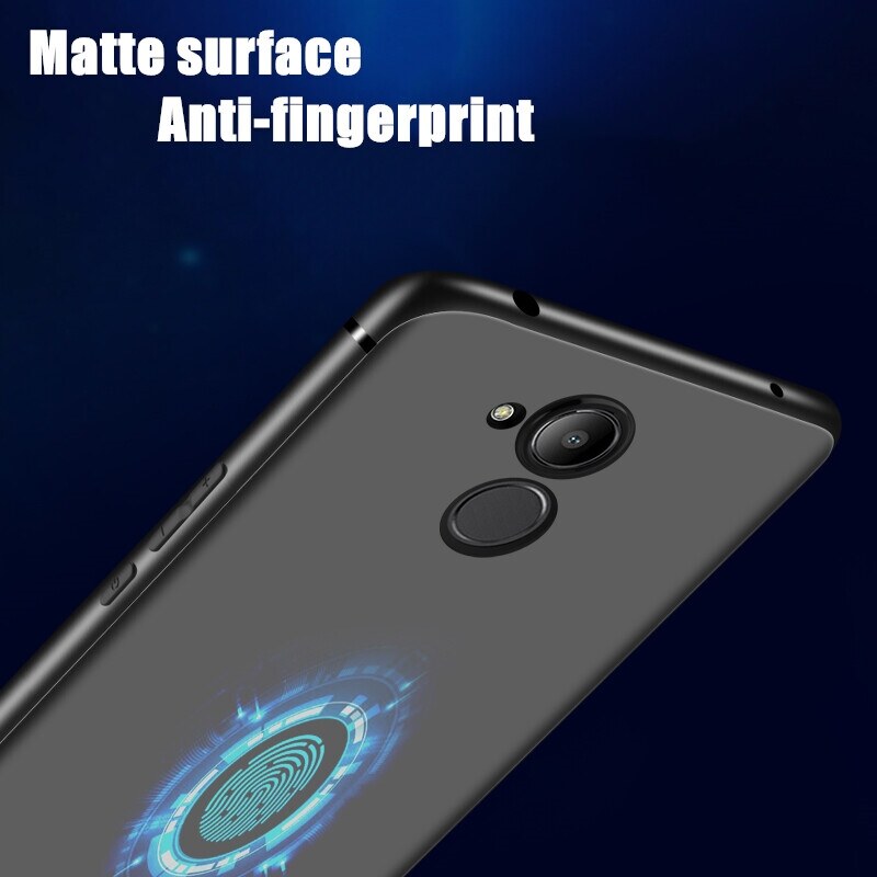 lthmy for Huawei Honor 6A DLI-L42 L22 Flexible Soft Matte Black Crystal Clear Phone Case Silicone Protective Back Cover. 