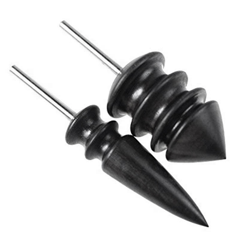 Pointed Tip Narra Leather Burnisher leather Slicker Tool Drill Sets-1/8inch (3mm) Shank For Dremel Rotary Tools (2Pcs)