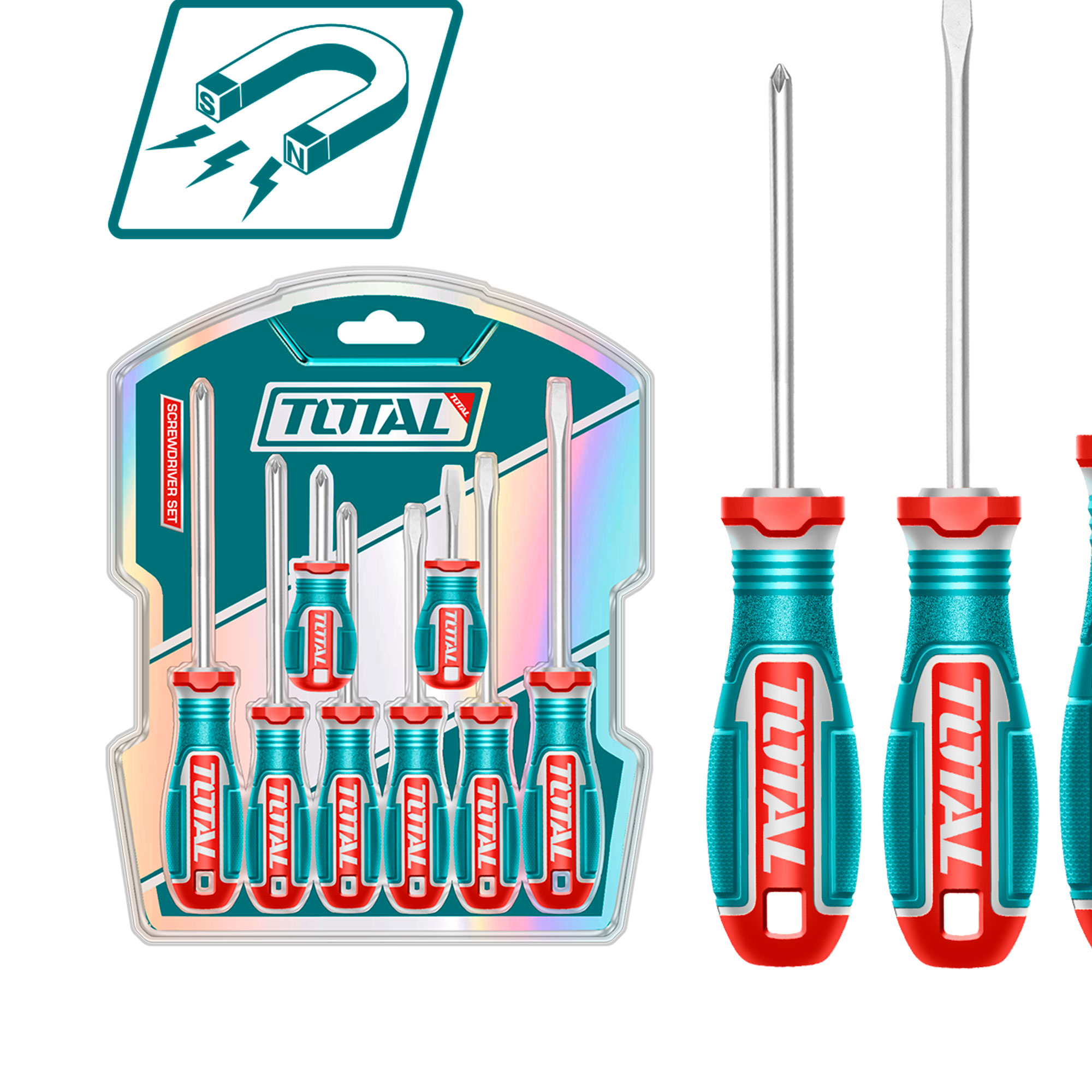 TOTAL TKSDS0826 8 Pcs screwdriver set. 