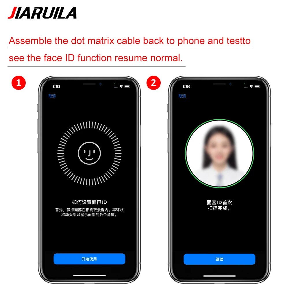 Original Dot Projector Read Write Dot Matrix Face ID Repair Flex For IPhone 11 12 Pro X XR XS Max mini JC Dot Matrix Cable. 
