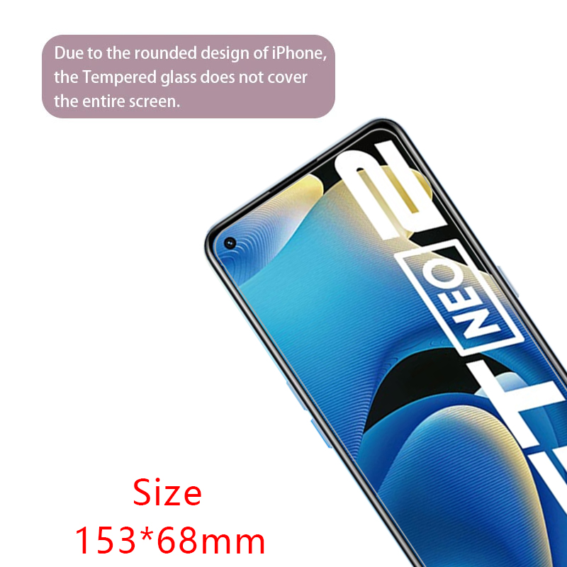 GT NeRealme Screen Protector on Tempered Glass Me o2 Realmegt Neo 2 5G Mobile Film Glas Realmi Relme Real Realme GT Neo2 Protection. 