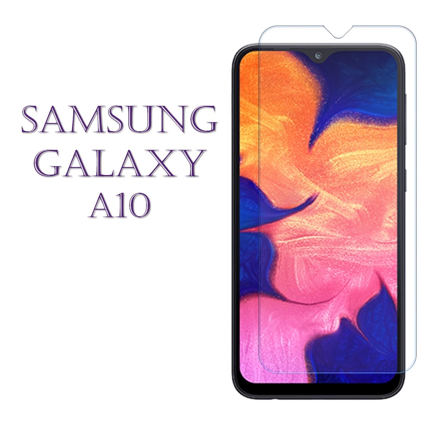 Samsung Galaxy A10E Tempered Glass Screen Protector 2.5D - Transparent. 