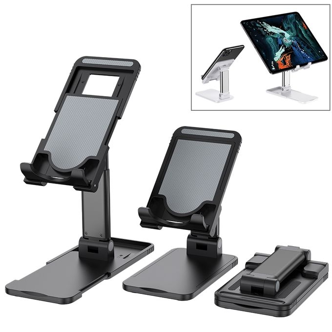 Height Adjustable Mobile Phone Tablet Holder Cellphone Stand Adjustable Desk Smartphone Mount. 