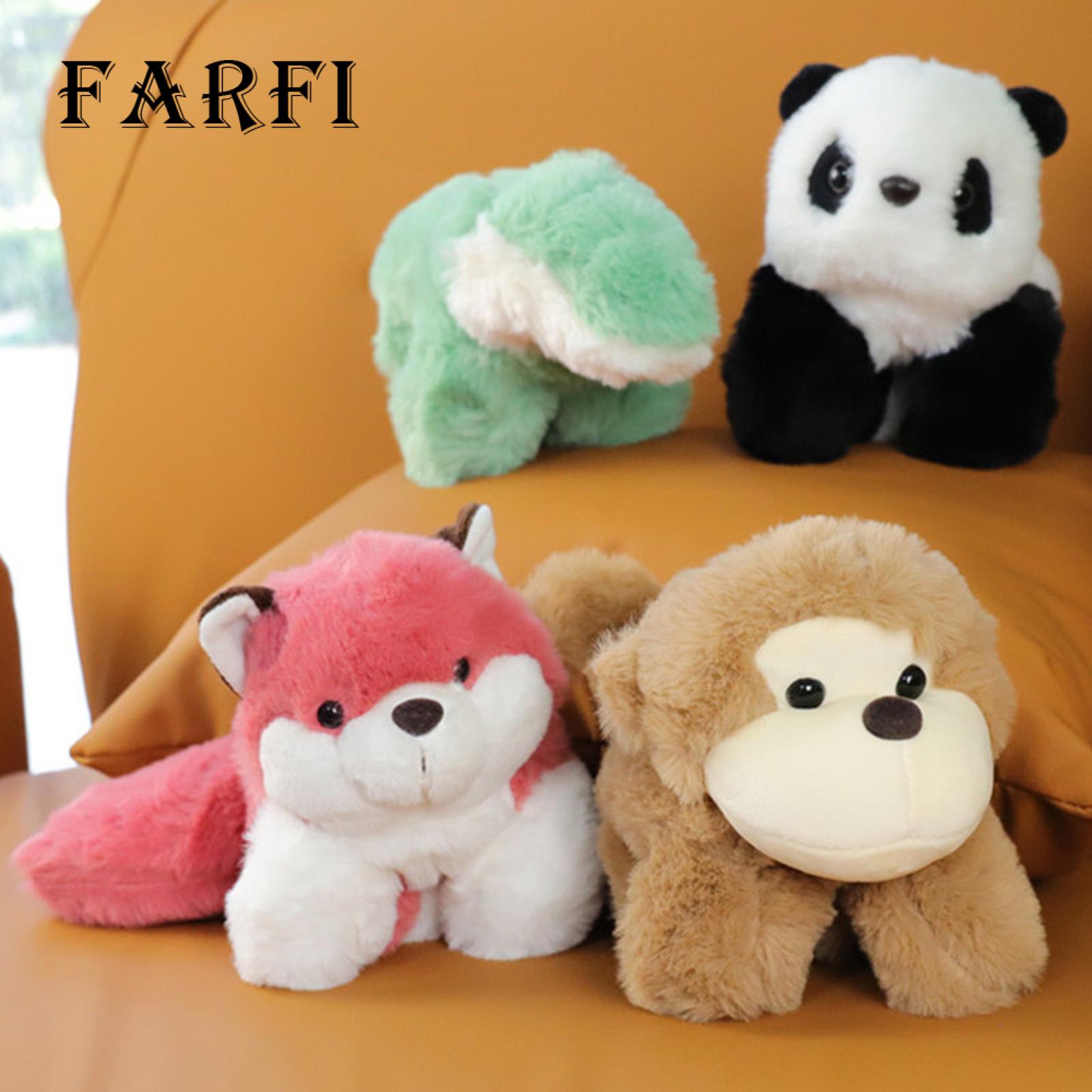 Monkey Plush Doll Cute Animal Plush Doll with Clap Circle Panda Monkey Dog Dinosaur Fox Plushies Slap Bracelet Series Toy Soft Stuffed Animal Zoo Decoration Kids Gift. 