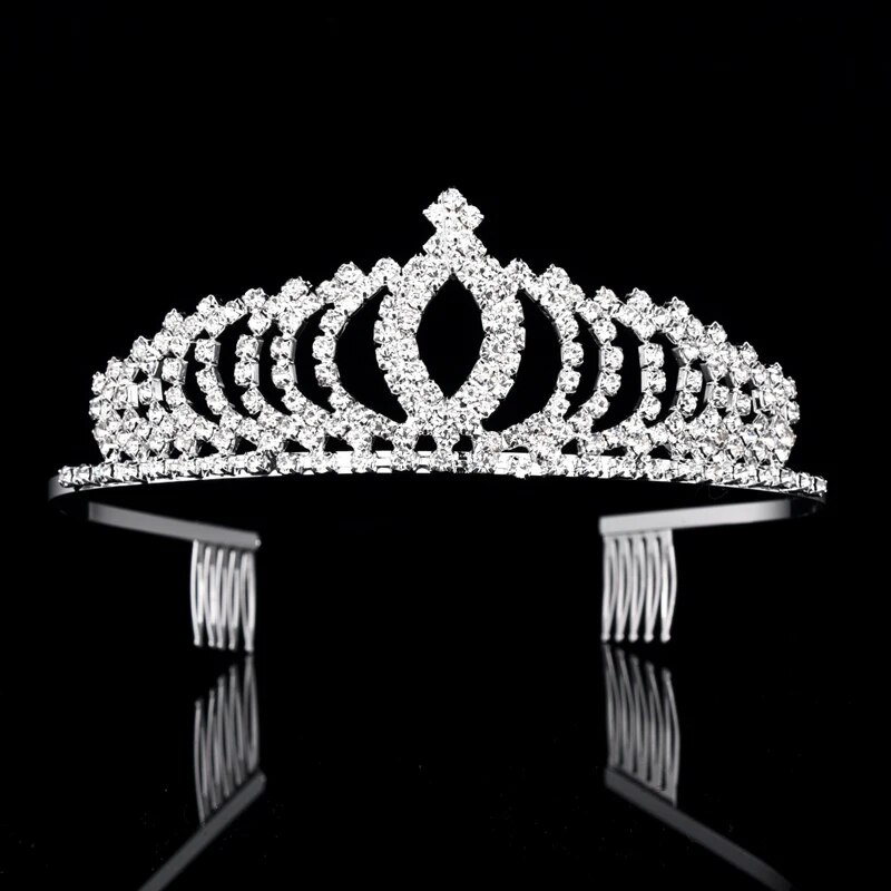 Bridal Crystal Rhinestone Pearl Tiaras and Crowns Headband Kid Flower Girls Bridesmaid Wedding Hair Accessiories Hair Jewelry