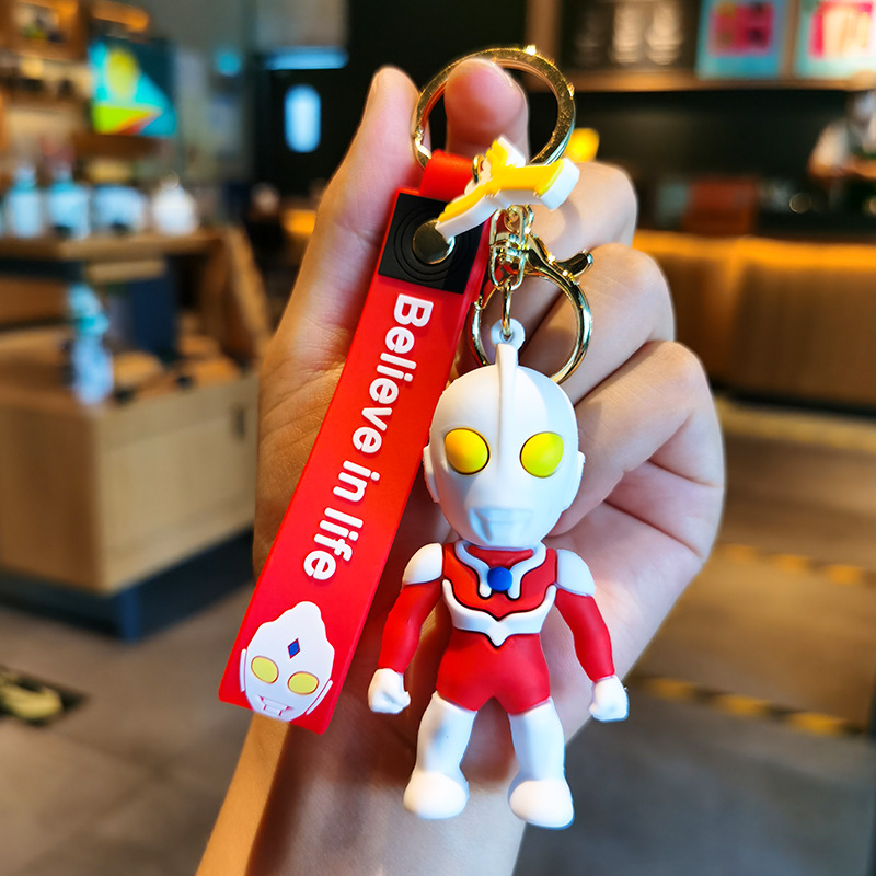 Ultraman Action Figure Ultraman Tiga Keychain Keychain Ultraman Geed Keychain Backpack Pendant Model Car Keychains. 