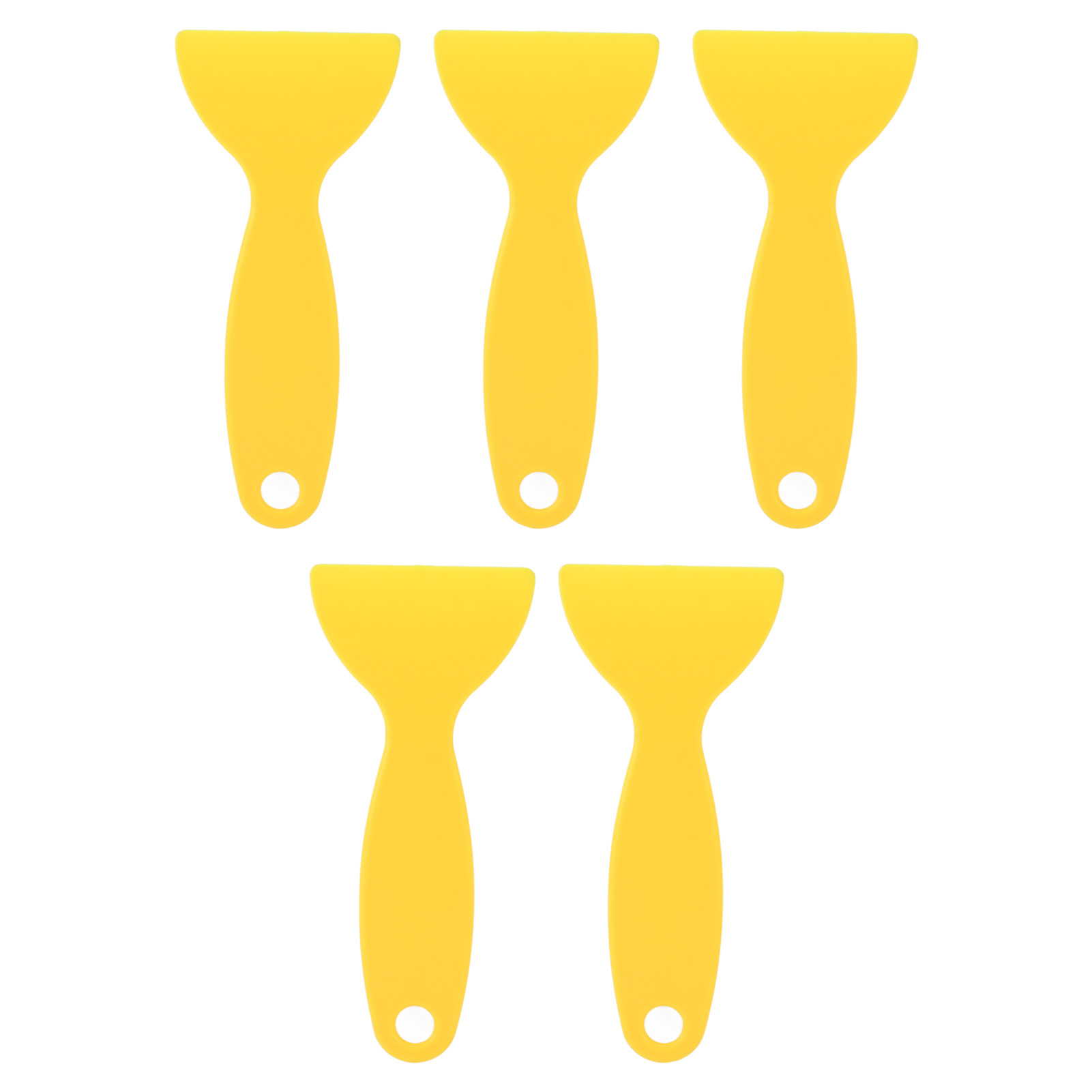 5pcs  Printer Spatula Flexible Plastic  Printing Resin Removal Scraper for WANHAO D8 for ANYCUBIC for Nova Yellow. 