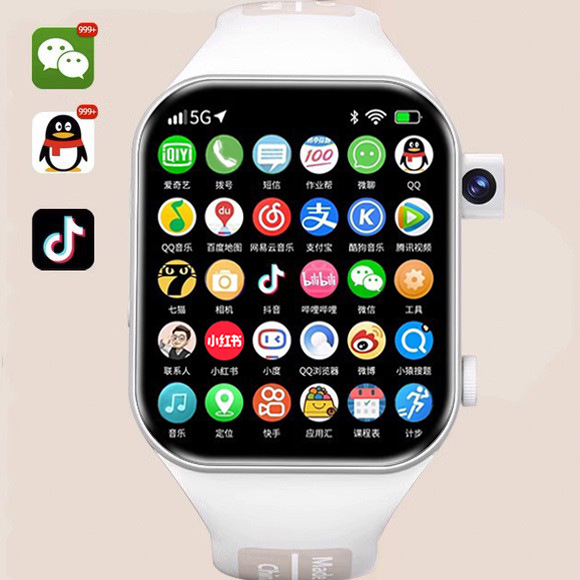 5G All Netcom Smart Children's Phone Watch Card-Inserting Positioning Multifunctional Teenagers Junior and Middle School Students Primary School Students